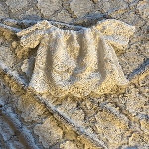 Infant fancy lace top
